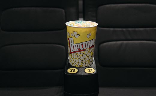 popcorn and movie seats