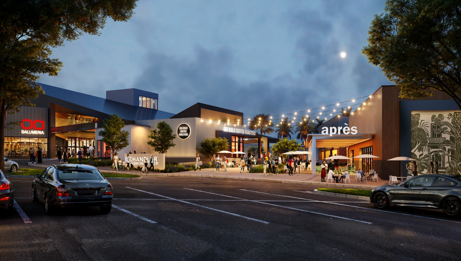 A rendering of what a possible new restaurant at Chandler Fashion Center could look like