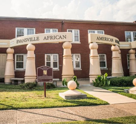 Front Entrance of African American Museum