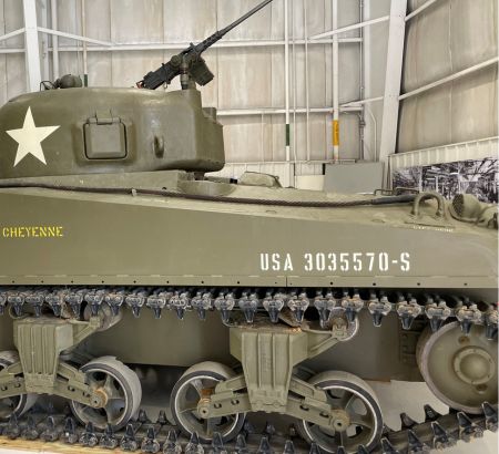 One of the tank exhibits in the Evansville Wartime Museum