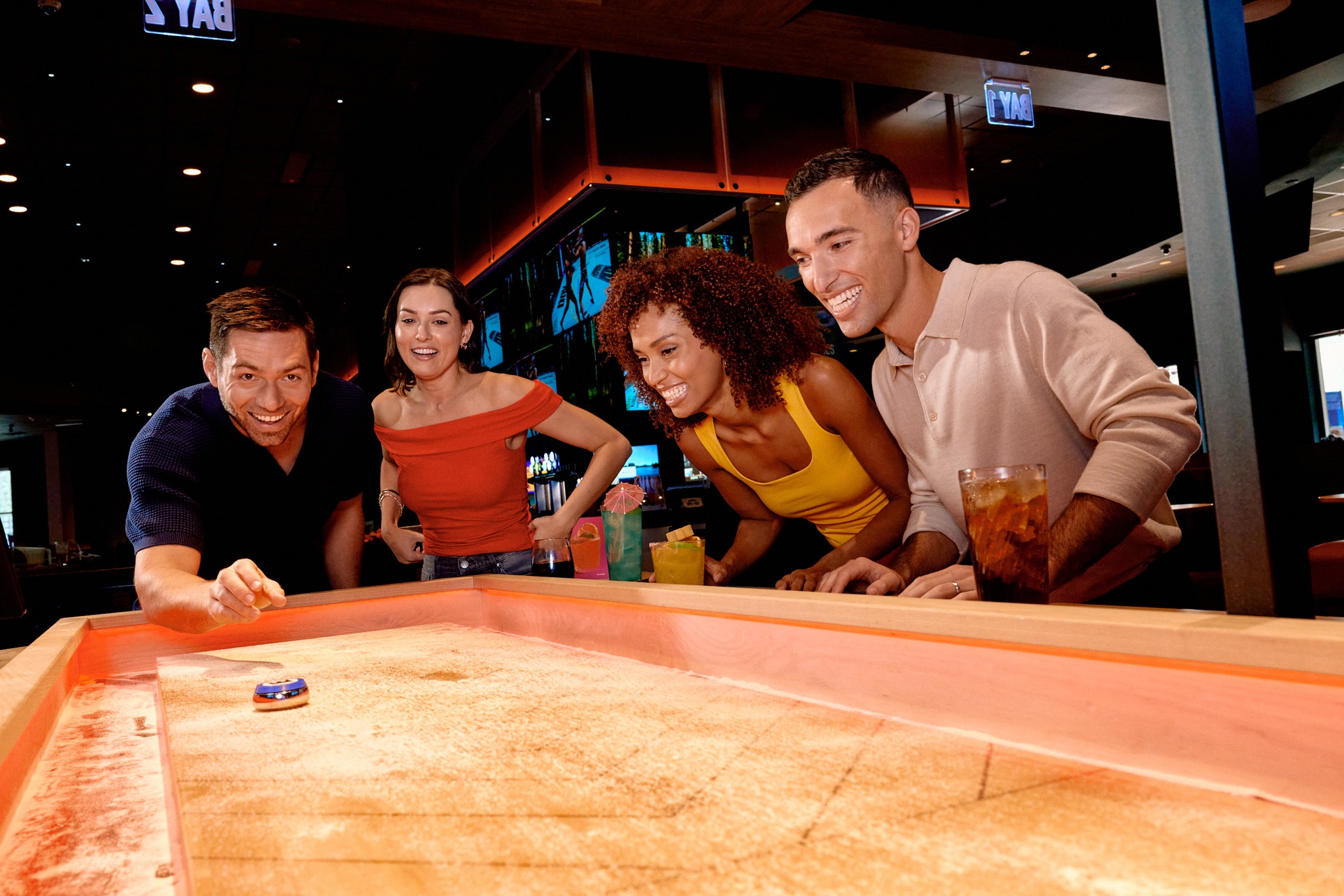 Group of people playing a game