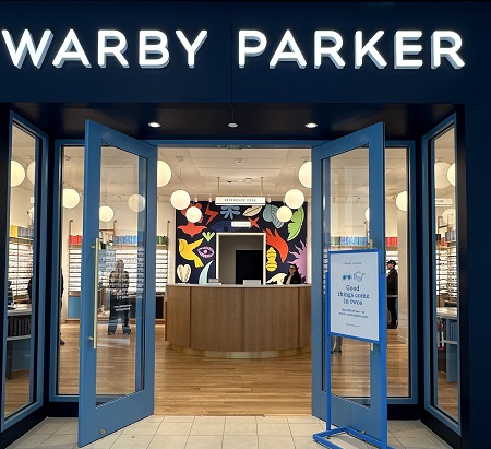 Front of Warby Parker store
