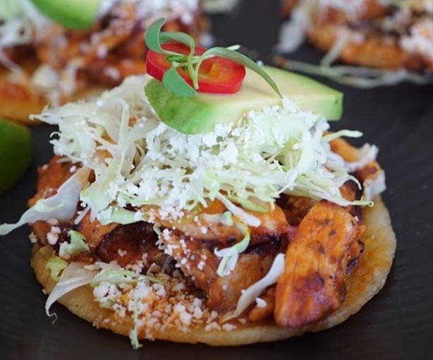Street taco closeup