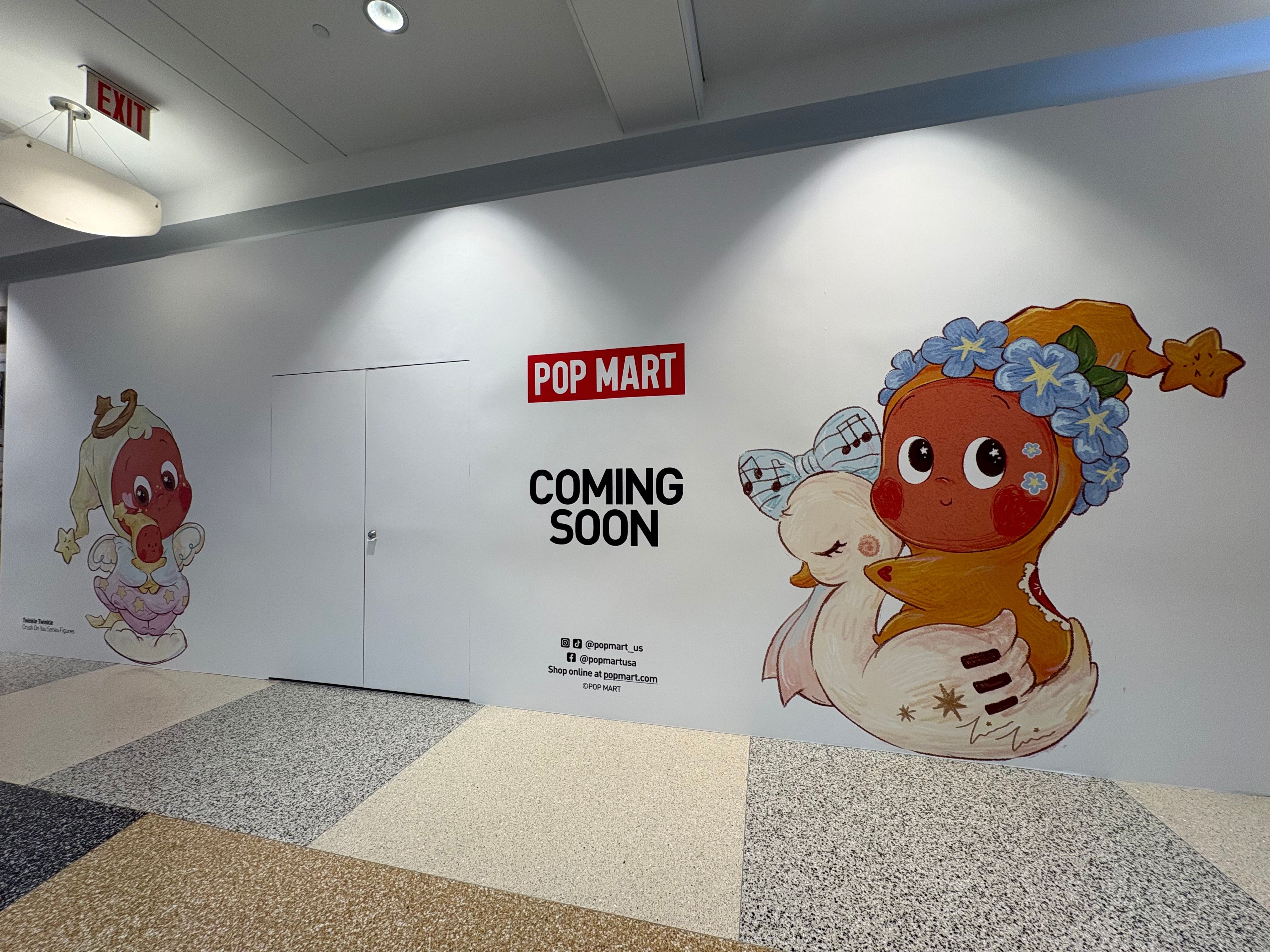 POP Mart barricade at Kings Plaza