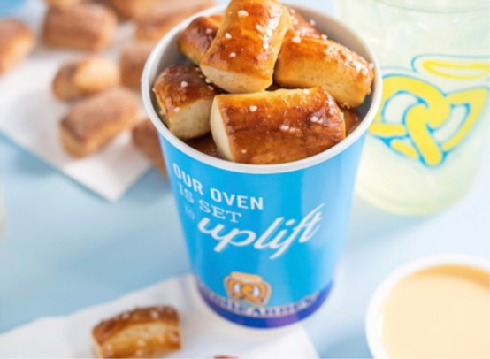 Cup of Auntie Annes Pretzel Bites