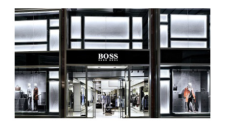 Inside view of BOSS store