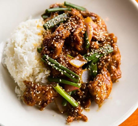 Photo of beef and rice dish