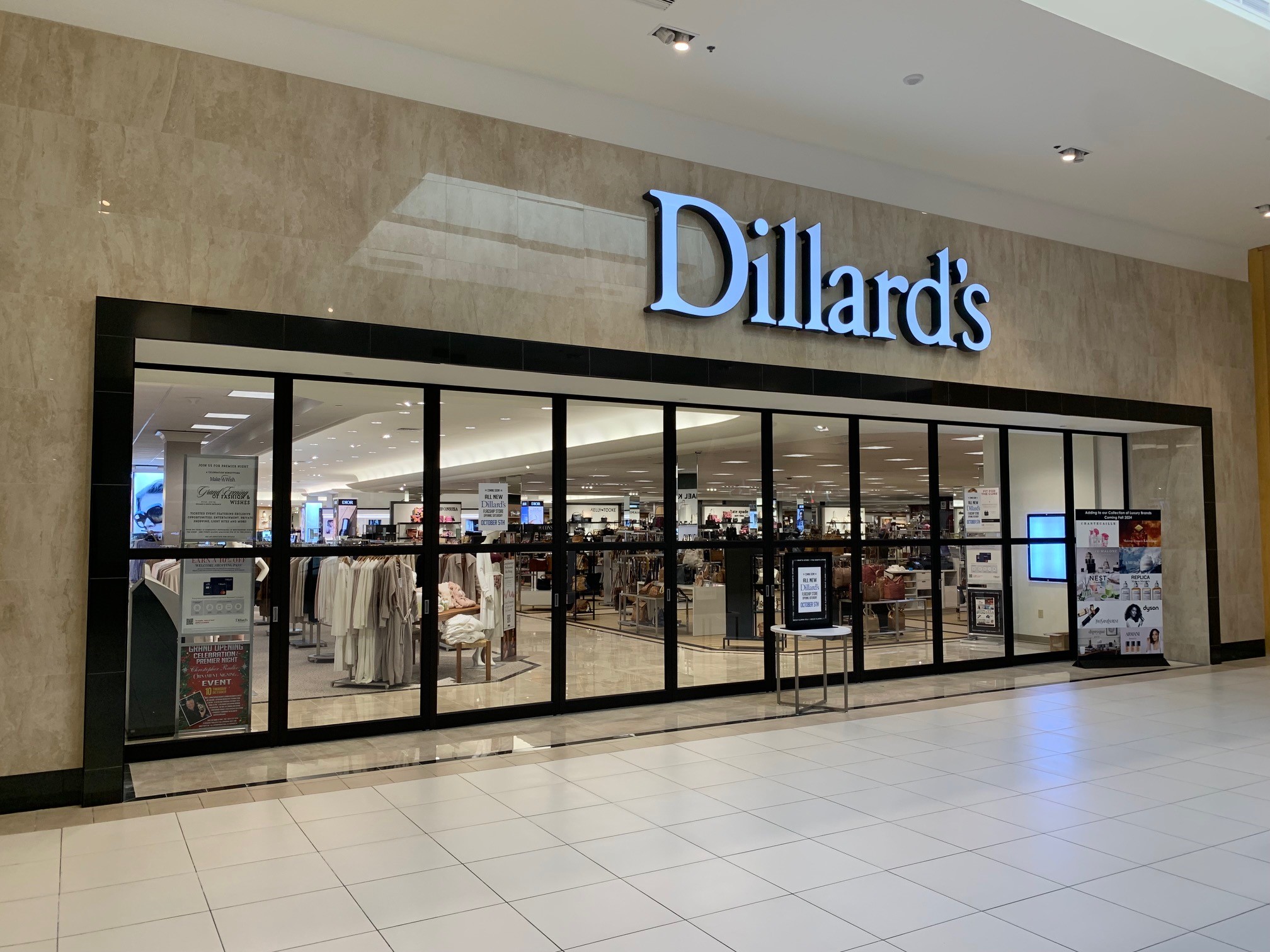 Dillard's storefront west court