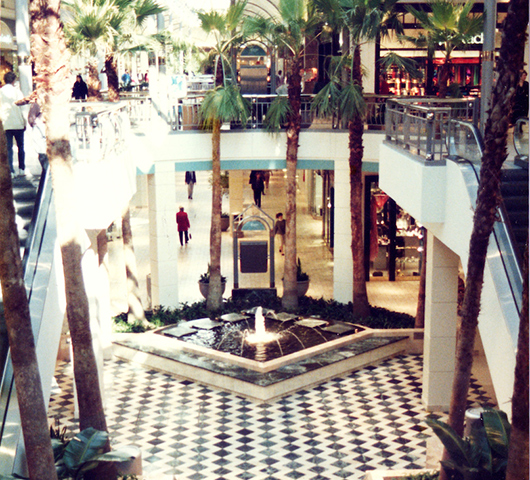 The interior of Tysons Corner Center during the 1980s-1990s