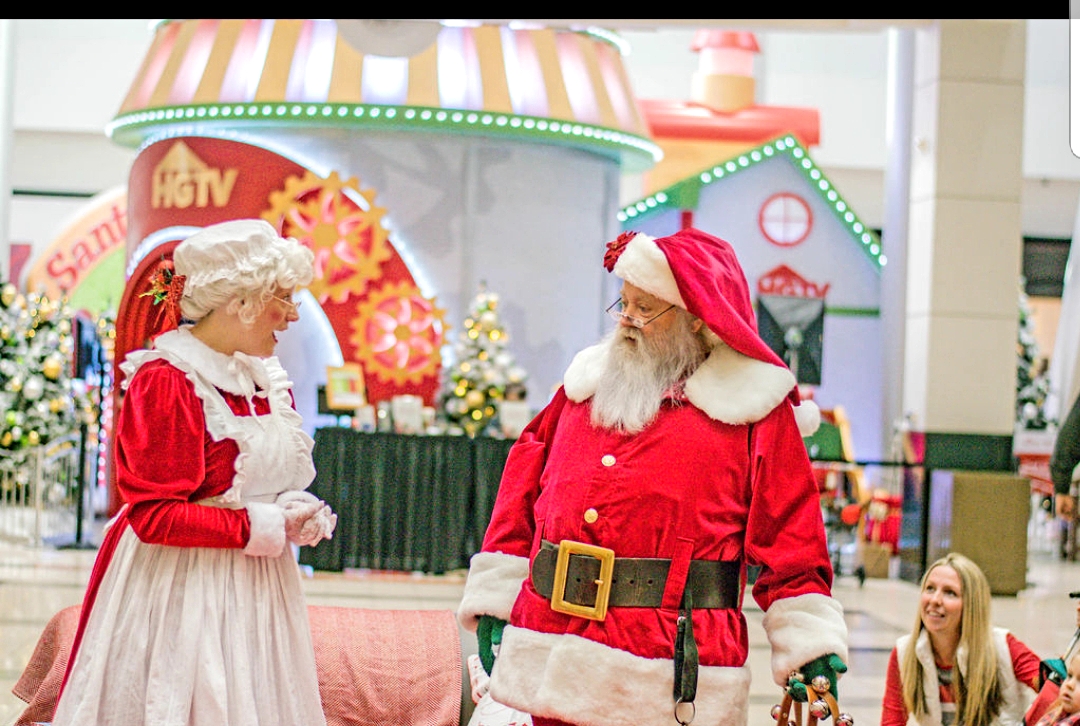 Mrs Claus and Santa at Santa HQ