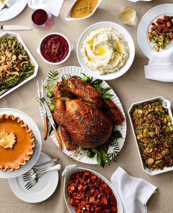 Meal on display