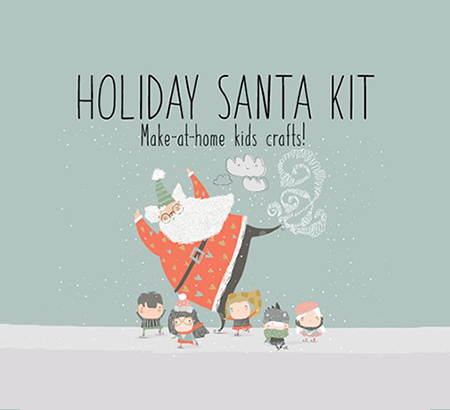 Holiday Santa Kit Make-at-home kids crafts!