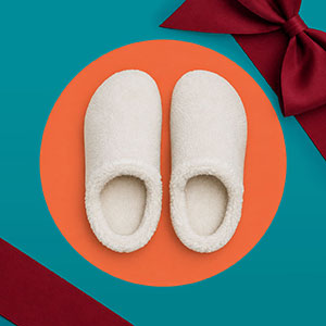 Fuzzy Croc slippers