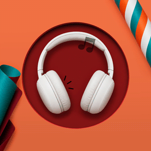 White headphones