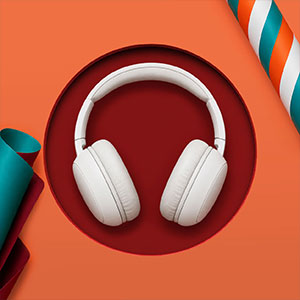 White headphones