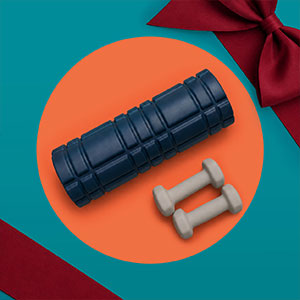 Foam roller and hand weights