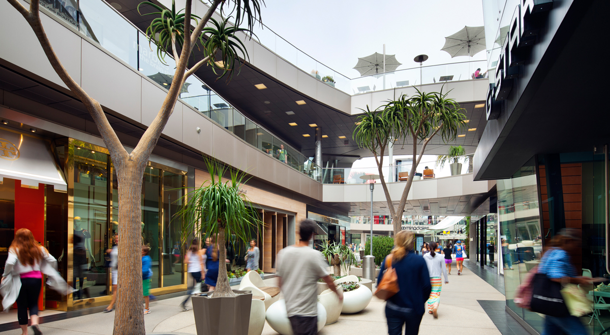 A corridor at Santa Monica Place