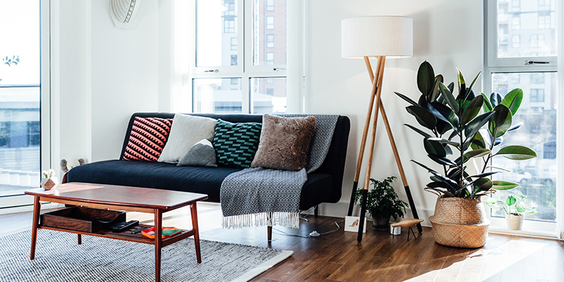 Stylish loft living room