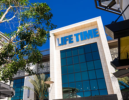 Exterior entrance of Life Time