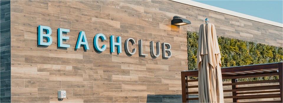 Beach Club signage at Life Time Walnut Creek