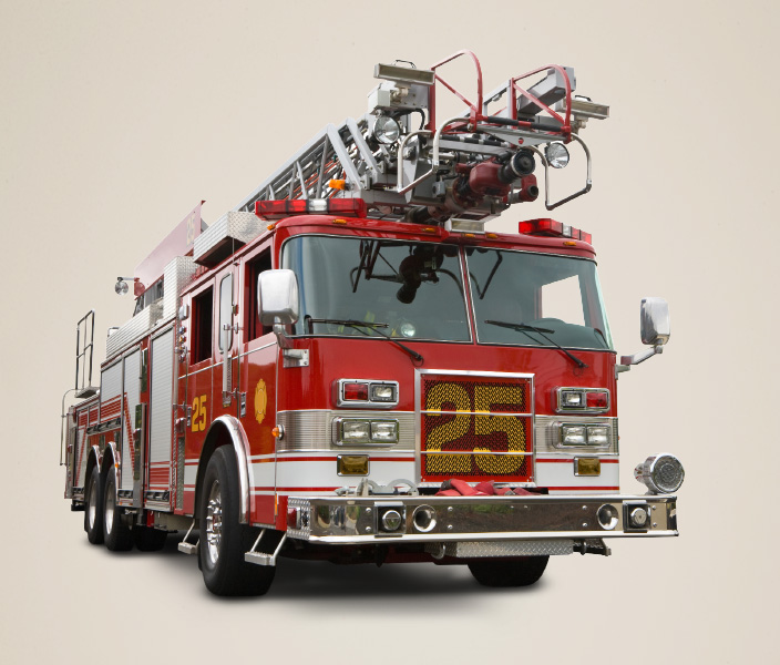 A fire truck.