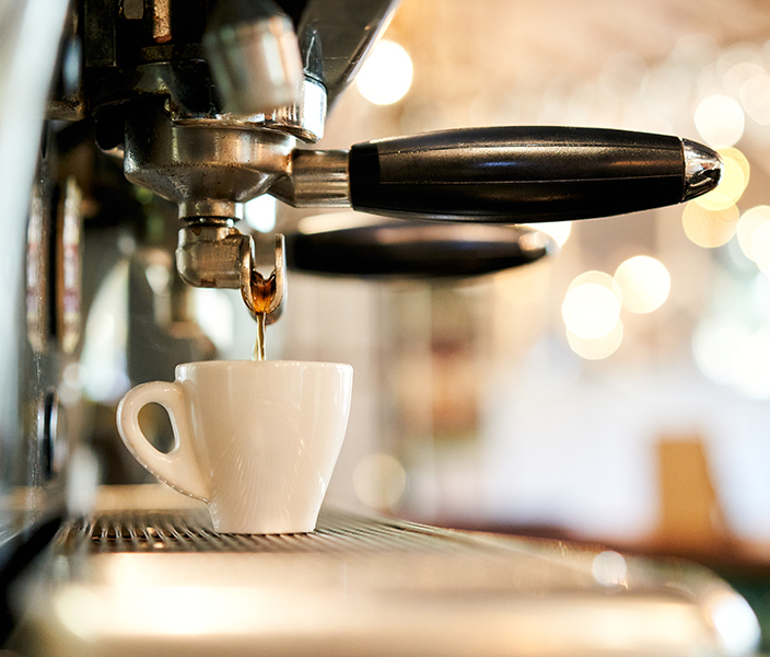 An espresso machine
