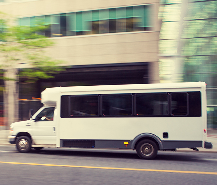 A shuttle bus