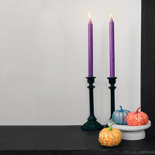 October décor displayed on table