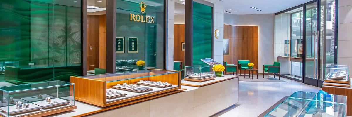 A view inside Gearys Rolex Boutique