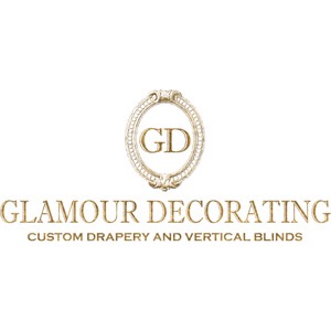 Glamour Decorating Custom Drapery and Vertical Blinds